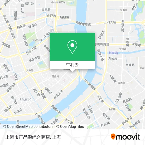 上海市正品源综合商店地图