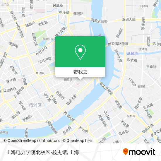 上海电力学院北校区-校史馆地图