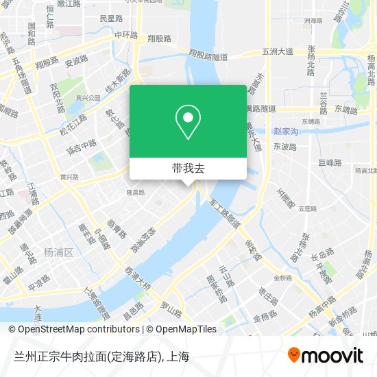 兰州正宗牛肉拉面(定海路店)地图