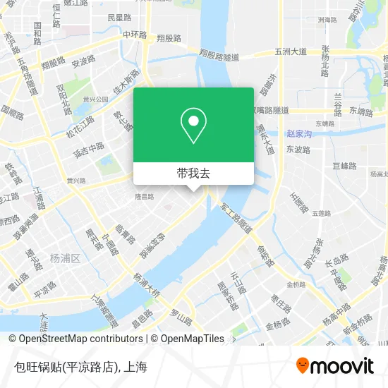 包旺锅贴(平凉路店)地图