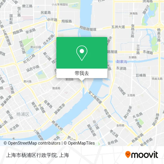 上海市杨浦区行政学院地图