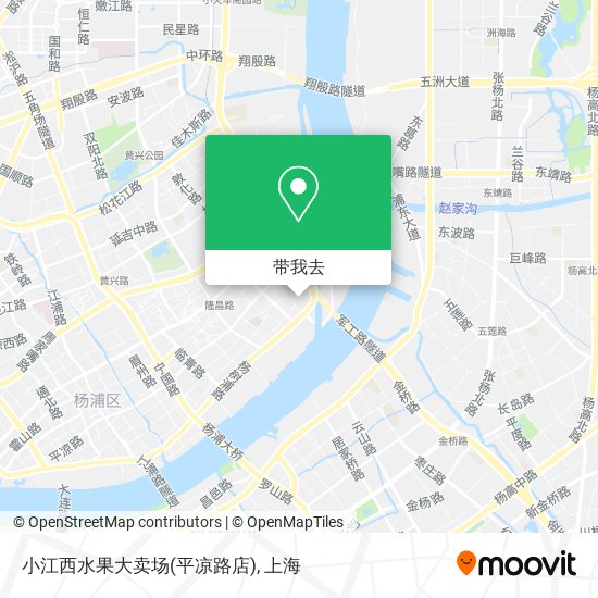 小江西水果大卖场(平凉路店)地图