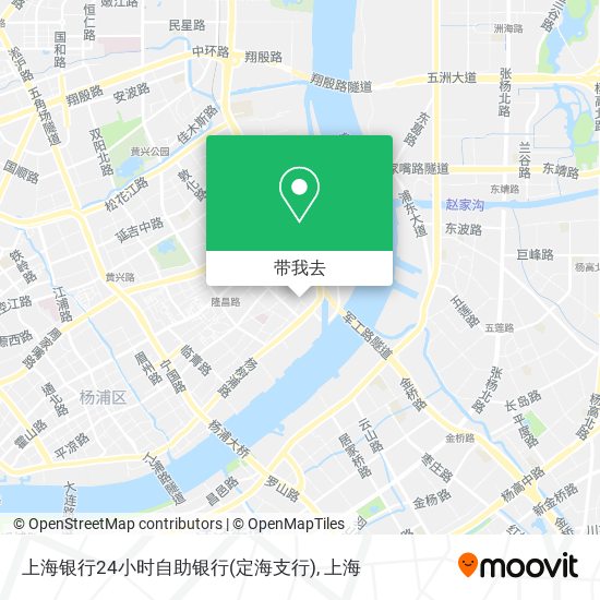 上海银行24小时自助银行(定海支行)地图
