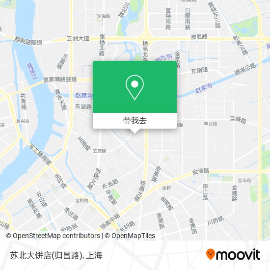 苏北大饼店(归昌路)地图