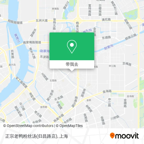 正宗老鸭粉丝汤(归昌路店)地图