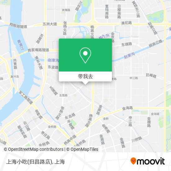 上海小吃(归昌路店)地图