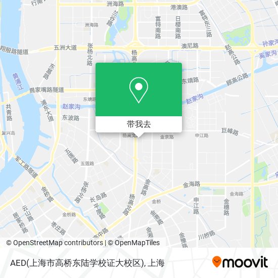 AED(上海市高桥东陆学校证大校区)地图