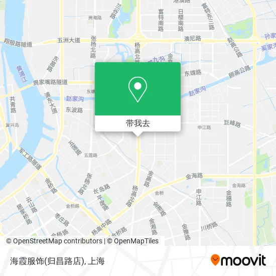 海霞服饰(归昌路店)地图
