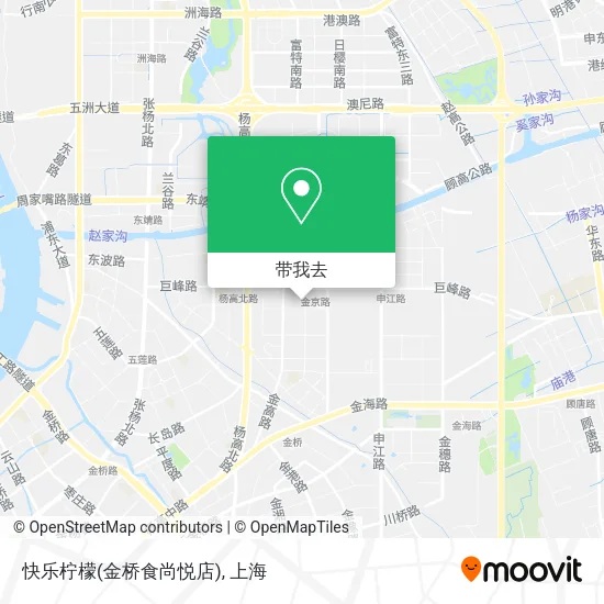 快乐柠檬(金桥食尚悦店)地图