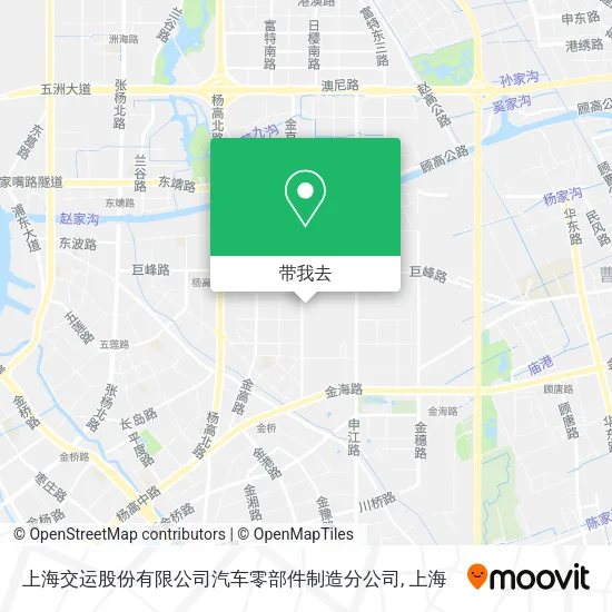 上海交运股份有限公司汽车零部件制造分公司地图