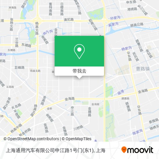 上海通用汽车有限公司申江路1号门(东1)地图
