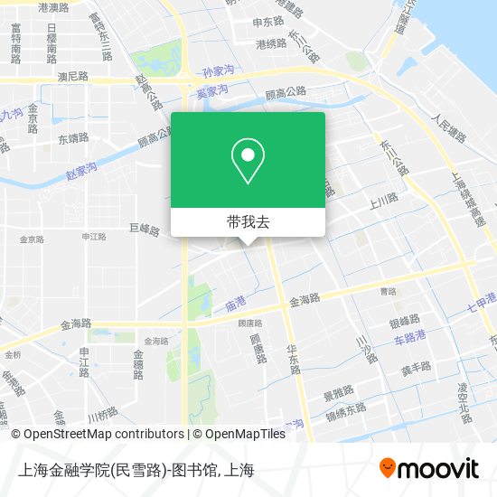 上海金融学院(民雪路)-图书馆地图