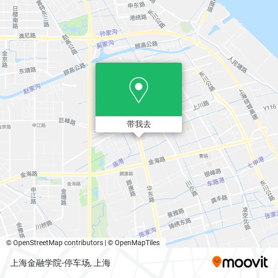 上海金融学院-停车场地图