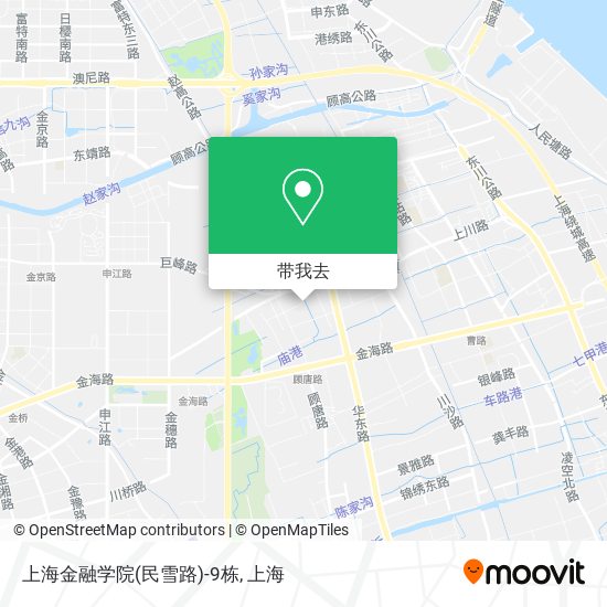 上海金融学院(民雪路)-9栋地图