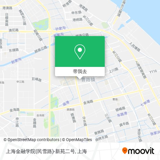 上海金融学院(民雪路)-新苑二号地图