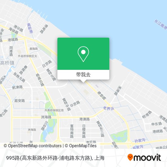 995路(高东新路外环路-浦电路东方路)地图
