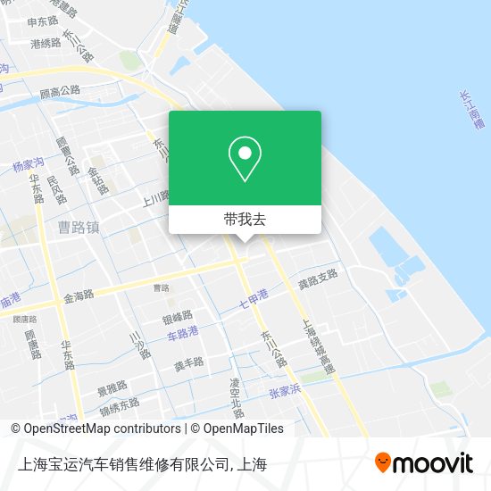 上海宝运汽车销售维修有限公司地图