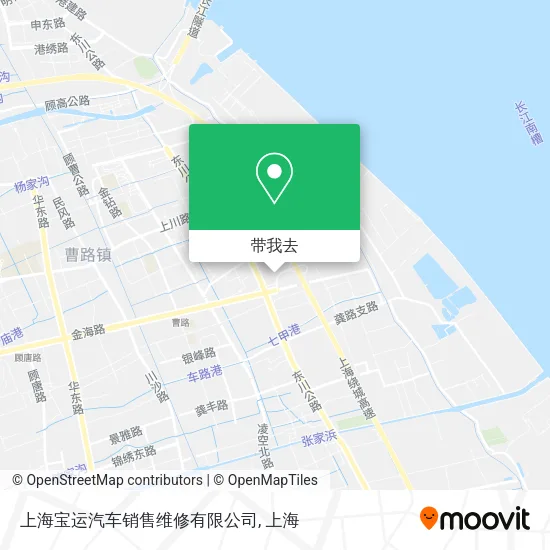 上海宝运汽车销售维修有限公司地图