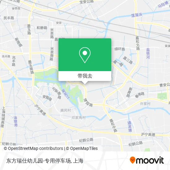 东方瑞仕幼儿园-专用停车场地图
