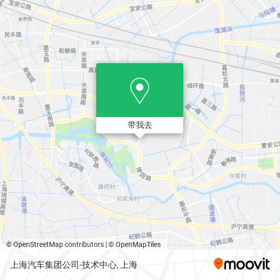 上海汽车集团公司-技术中心地图