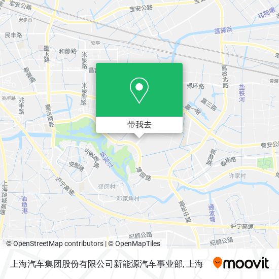 上海汽车集团股份有限公司新能源汽车事业部地图