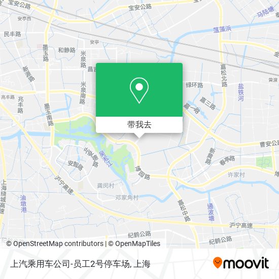 上汽乘用车公司-员工2号停车场地图