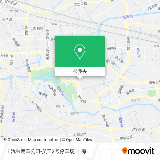 上汽乘用车公司-员工2号停车场地图