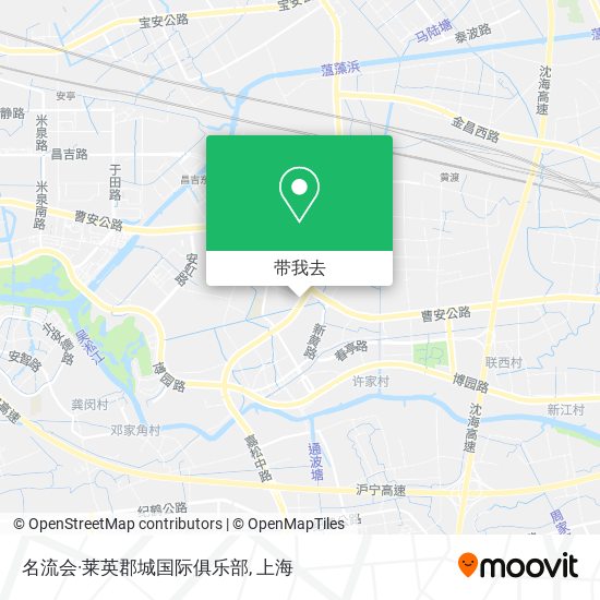 名流会·莱英郡城国际俱乐部地图