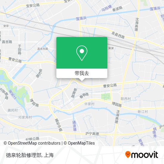 德泉轮胎修理部地图