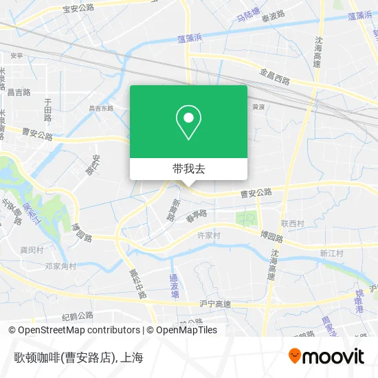 歌顿咖啡(曹安路店)地图