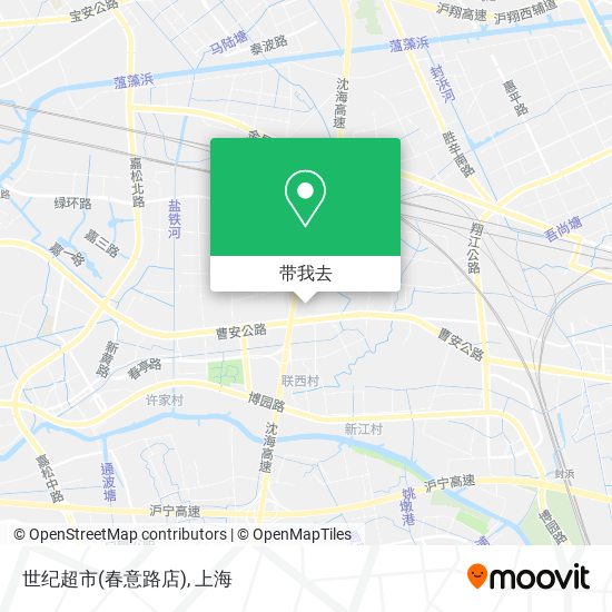 世纪超市(春意路店)地图