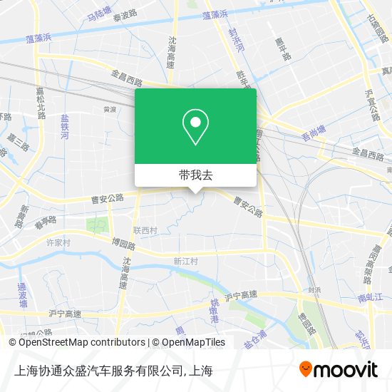上海协通众盛汽车服务有限公司地图