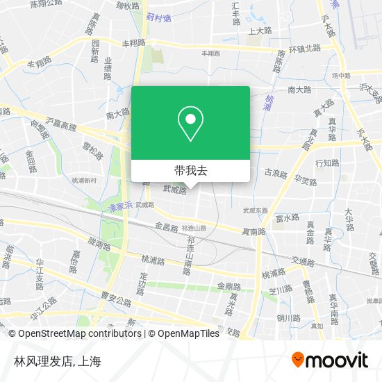 林风理发店地图