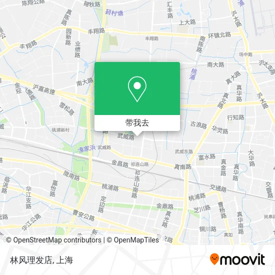 林风理发店地图
