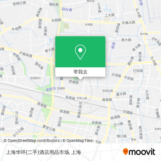 上海华环(二手)酒店用品市场地图