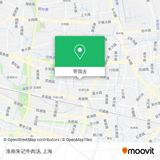 淮南朱记牛肉汤地图