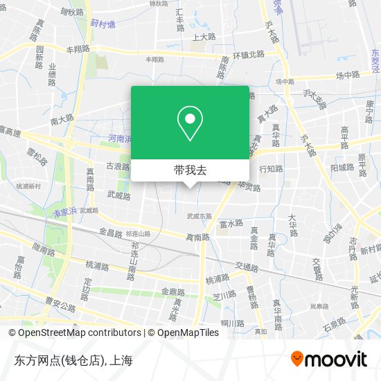 东方网点(钱仓店)地图