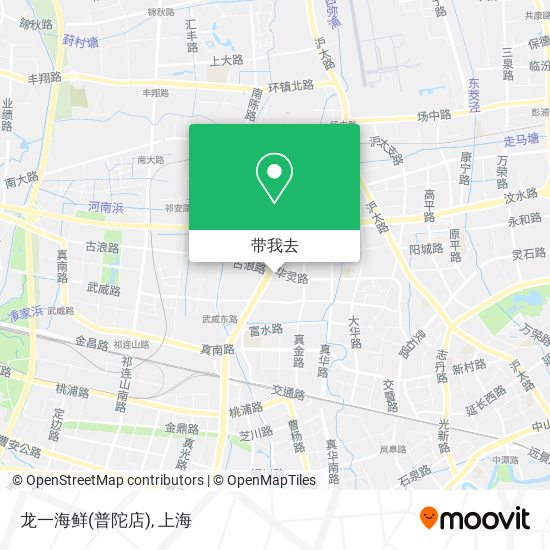 龙一海鲜(普陀店)地图