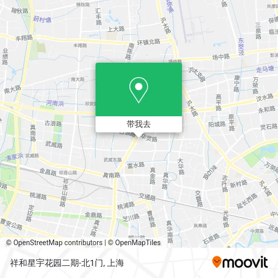 祥和星宇花园二期-北1门地图