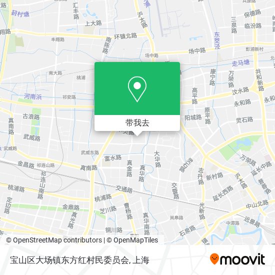 宝山区大场镇东方红村民委员会地图