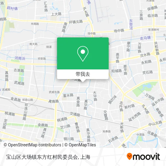 宝山区大场镇东方红村民委员会地图