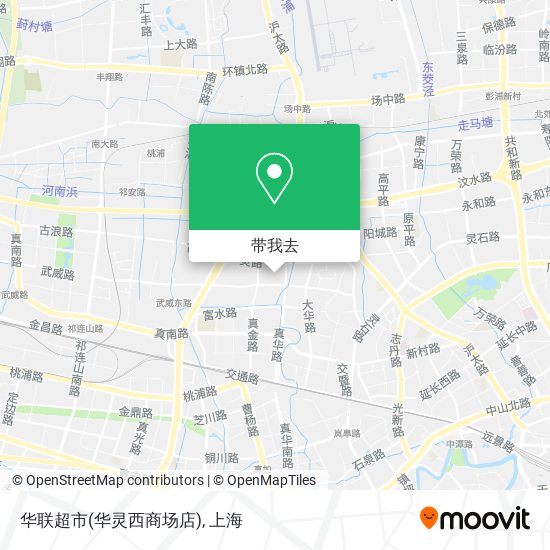 华联超市(华灵西商场店)地图
