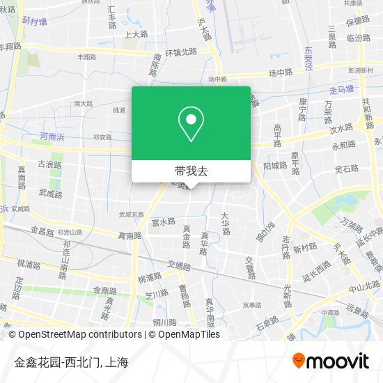 金鑫花园-西北门地图
