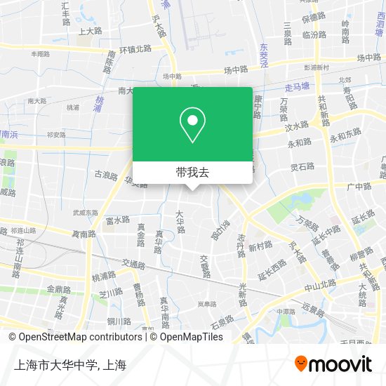 上海市大华中学地图