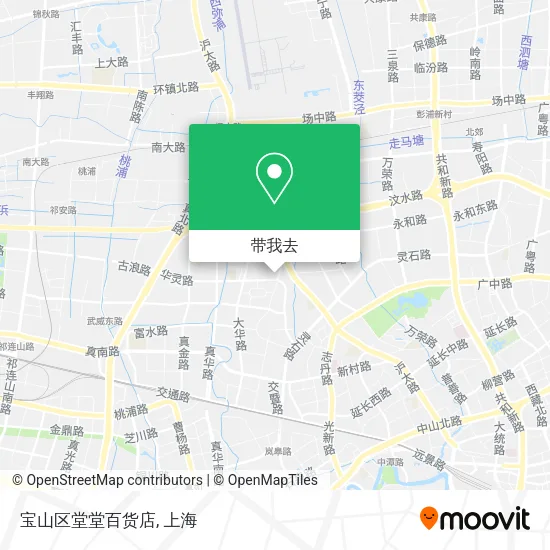 宝山区堂堂百货店地图