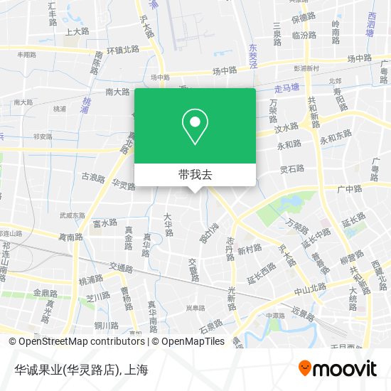 华诚果业(华灵路店)地图