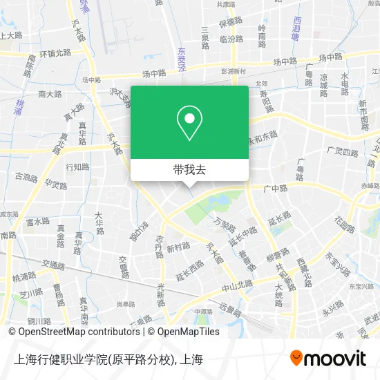 上海行健职业学院(原平路分校)地图