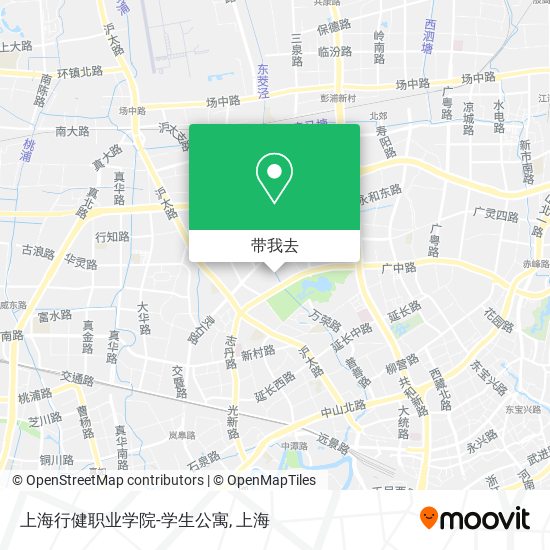 上海行健职业学院-学生公寓地图