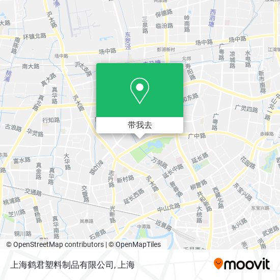 上海鹤君塑料制品有限公司地图