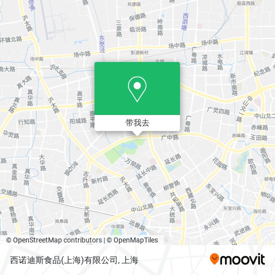 西诺迪斯食品(上海)有限公司地图
